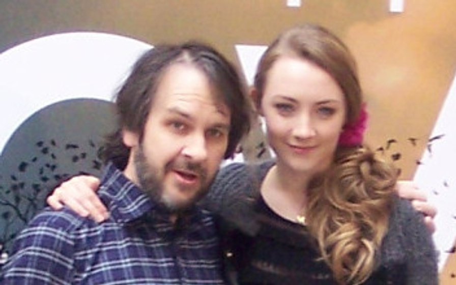 Peter Jackson y Saoirse Ronan en The Lovely Bones (Promoción en Madrid (1-12-09))