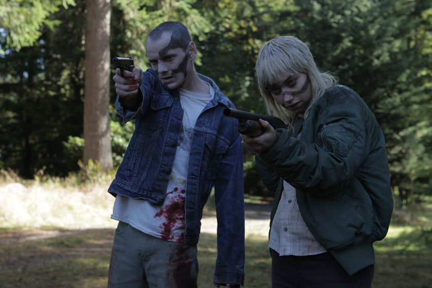 Anton Yelchin y Imogen Poots en Green Room