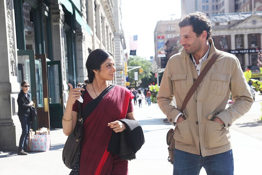 Mehdi Nebbou y Sridevi en english-vinglish