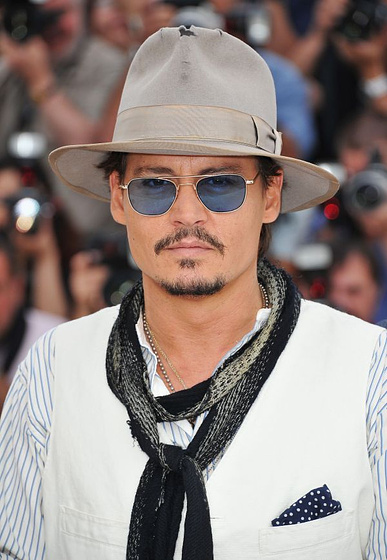 Johnny Depp en Piratas del Caribe: En Mareas Misteriosas (Premiere en Cannes. Mayo 2011)