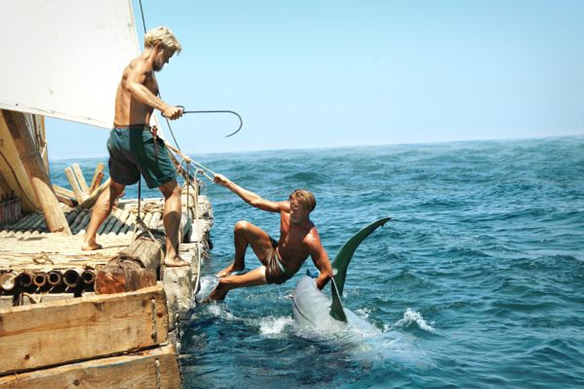 Tobias Santelmann y Jakob Oftebro en Kon-Tiki