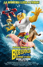 poster of movie Bob Esponja. Un Héroe fuera del agua
