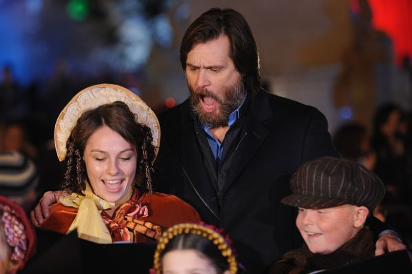 Jim Carrey en Cuento de Navidad (Premiere en Londres. Noviembre 2009)