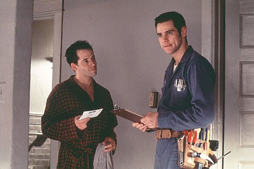 Jim Carrey y Matthew Broderick en Un Loco a Domicilio