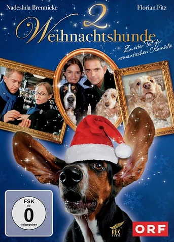 Poster de Zwei Weihnachtshunde