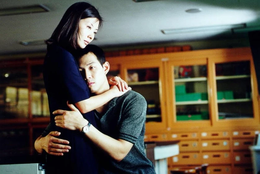 Jung-Jae Lee y Lee Mi-sook en an-affair-1998