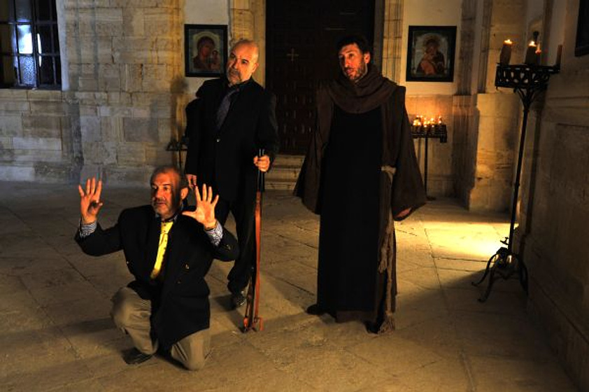 Antonio Resines y Jesús Bonilla en La Daga de Rasputín
