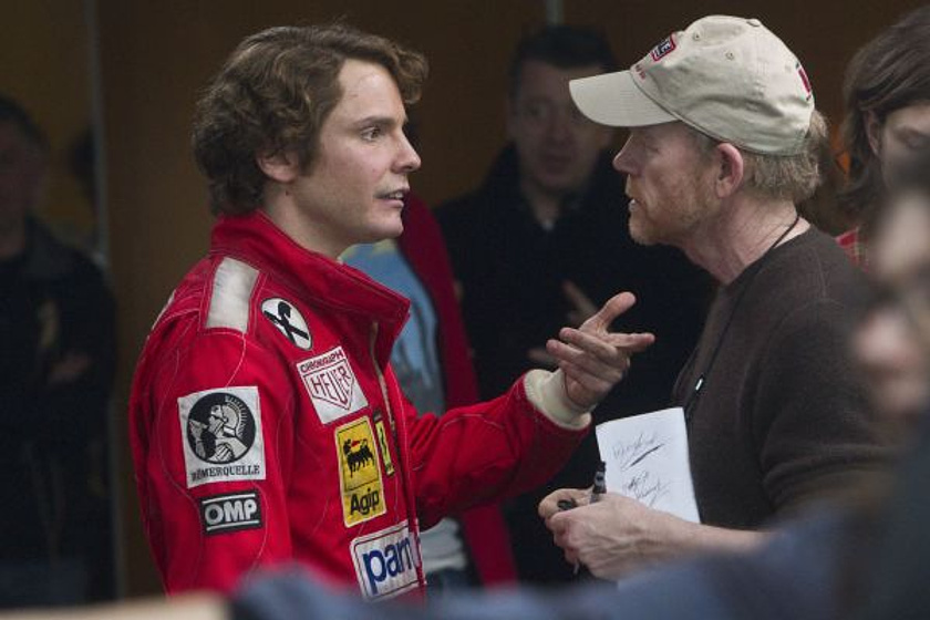 Ron Howard y Daniel Brühl en Rush
