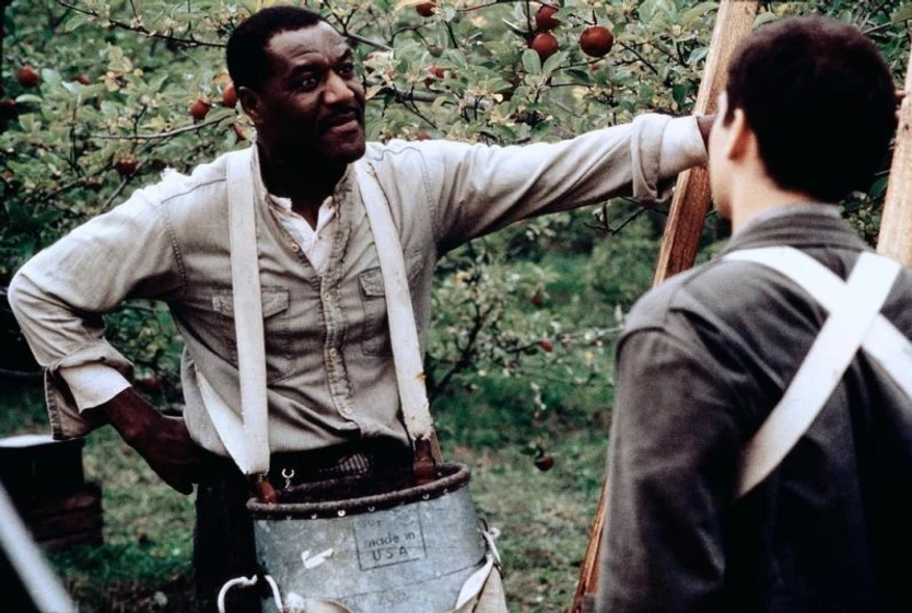 Delroy Lindo y Tobey Maguire en las-normas-de-la-casa-de-la-sidra