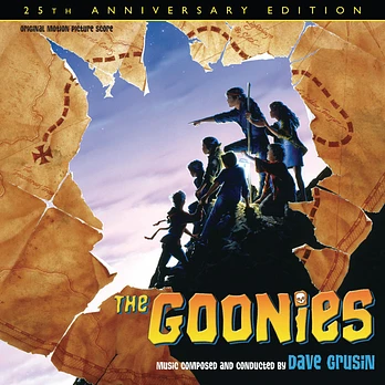 Carátula de la banda de sonido de Los Goonies
