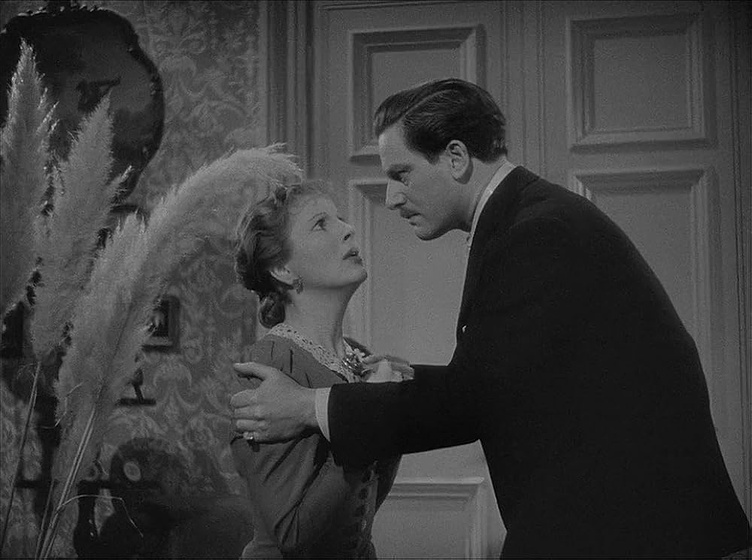 Anton Walbrook y Diana Wynyard en luz-de-gas