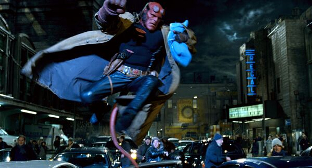 Ron Perlman en Hellboy II: El Ejército Dorado