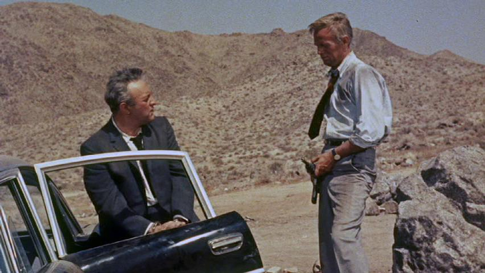 Richard Widmark y Lee J. Cobb en La Trampa
