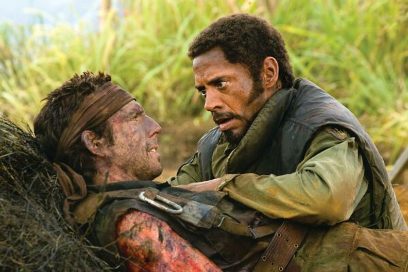 Ben Stiller y Robert Downey Jr. en Tropic Thunder. ¡Una Guerra Muy Perra!