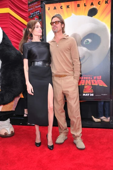 Brad Pitt y Angelina Jolie en Kung Fu Panda 2 (Premiere en Los Angeles. Mayo 2011)