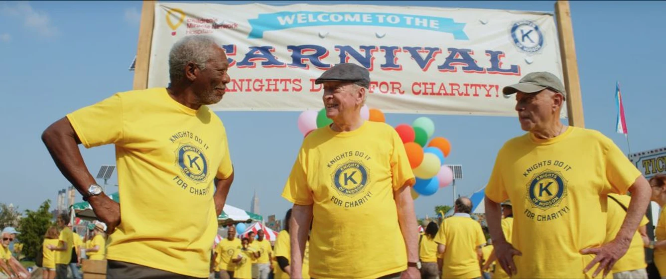 Michael Caine, Morgan Freeman y Alan Arkin en un-golpe-con-estilo