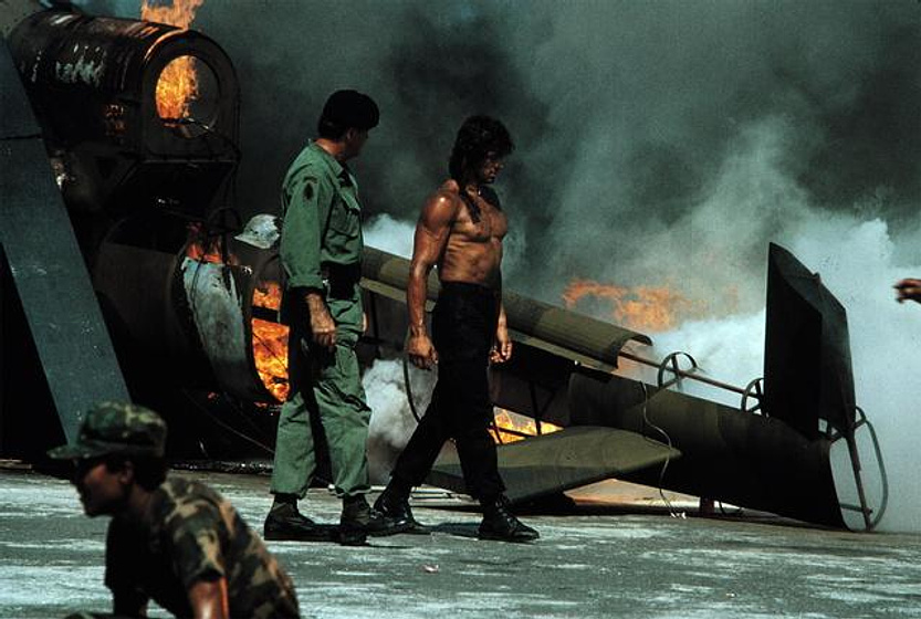 Sylvester Stallone en Rambo: Acorralado, II parte