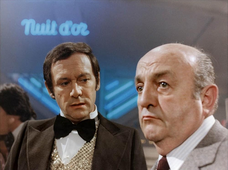 Maurice Ronet y Bernard Blier en nuit-d-or