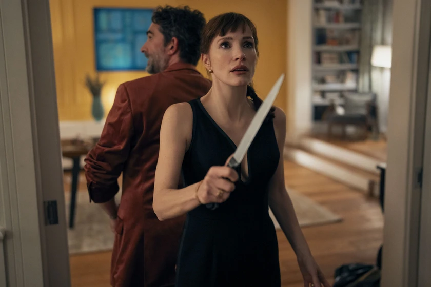 Jessica Chastain y Jay Duplass en la-otra-madre-2026