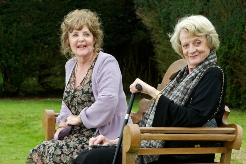 Maggie Smith y Pauline Collins en el-cuarteto-2012