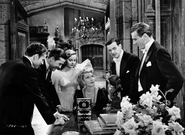 Gary Cooper, Susan Hayward, Ray Milland, Robert Preston, G.P. Huntley y Heather Thatcher en Beau Geste