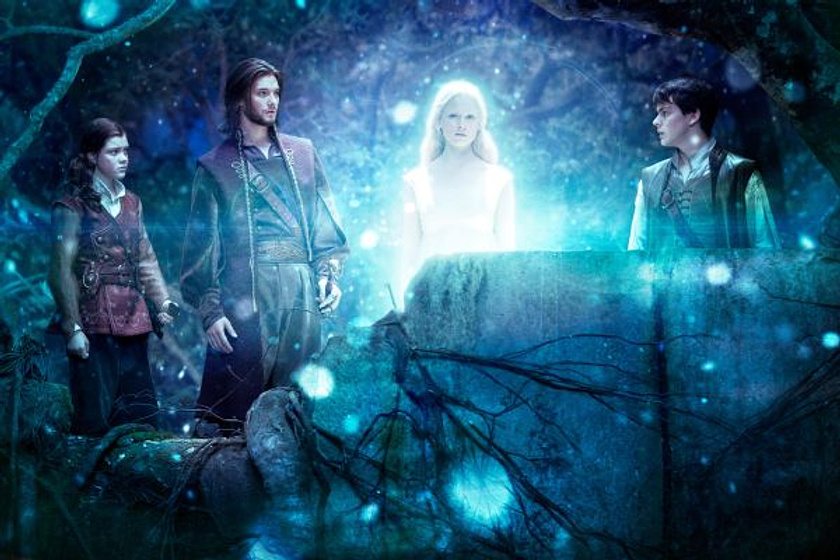 Georgie Henley, Skandar Keynes y Ben Barnes en Las Crónicas de Narnia: La Travesía del viajero del Alba