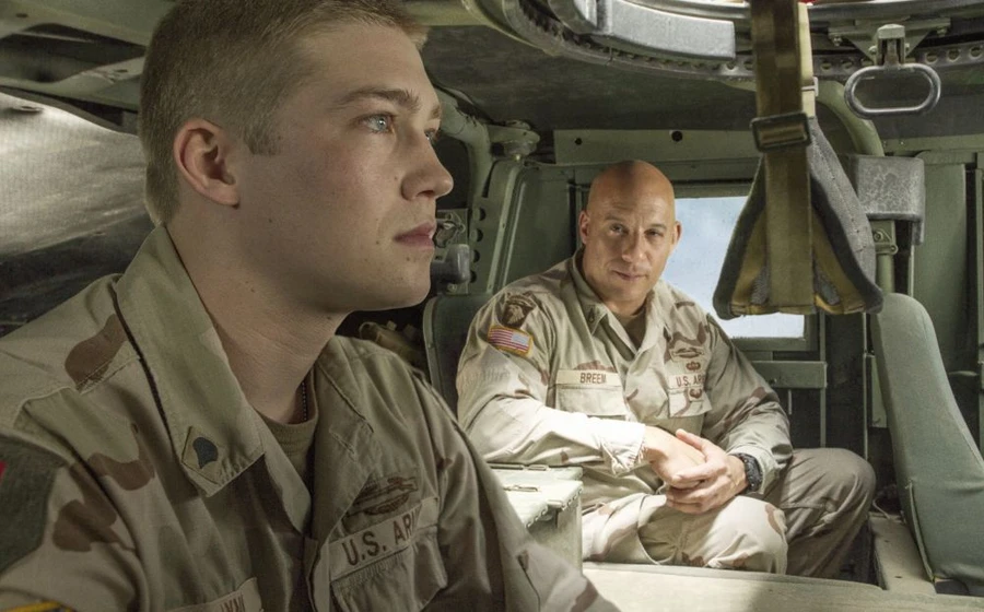 Vin Diesel y Joe Alwyn en billy-lynn