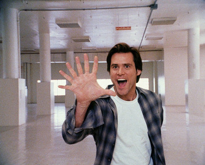 Jim Carrey en Como Dios
