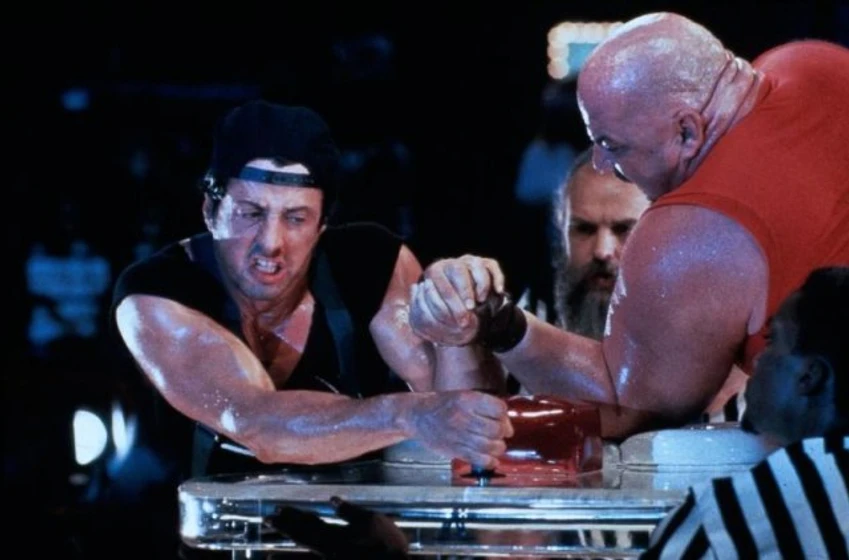 Sylvester Stallone y Rick Zumwalt en Yo, el halcón