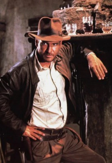 Harrison Ford en Indiana Jones en Busca del Arca Perdida