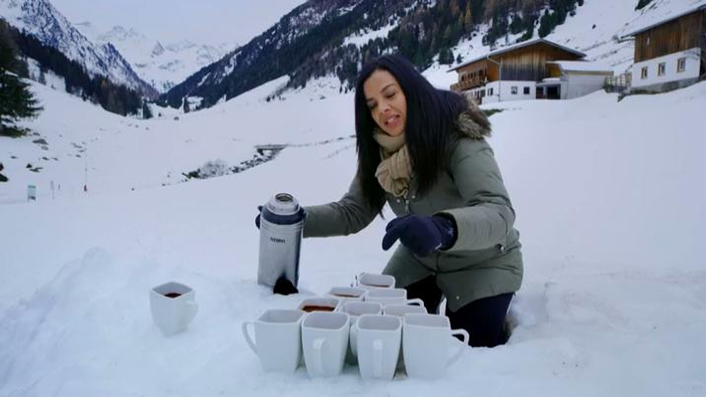 Liz Bonnin en invierno-animal