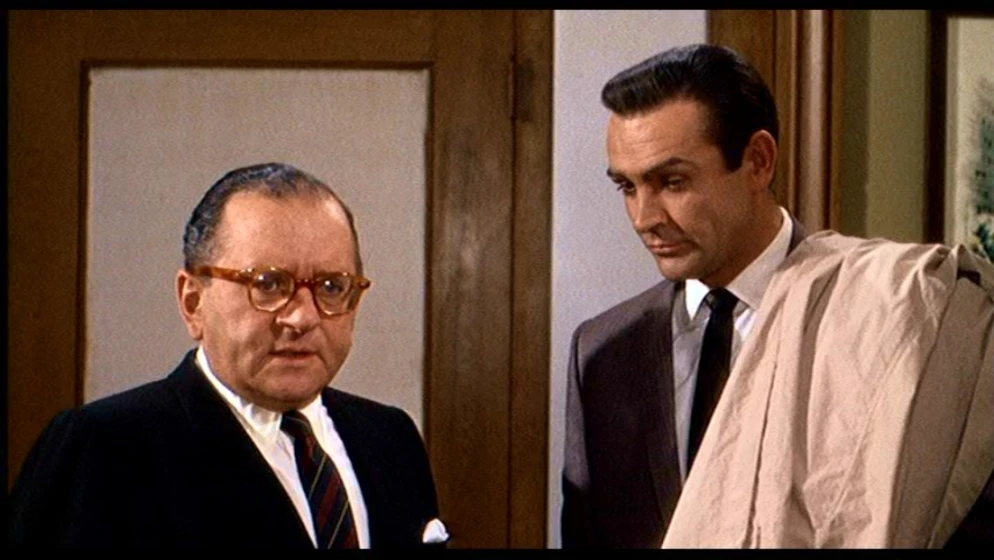 Sean Connery y Martin Gabel en marnie-la-ladrona