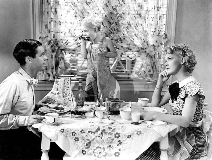 Arthur Lake y Penny Singleton en Blondie