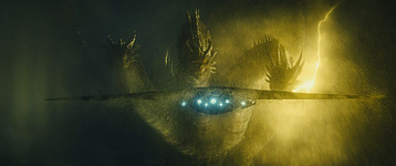 still of movie Godzilla. Rey de los Monstruos