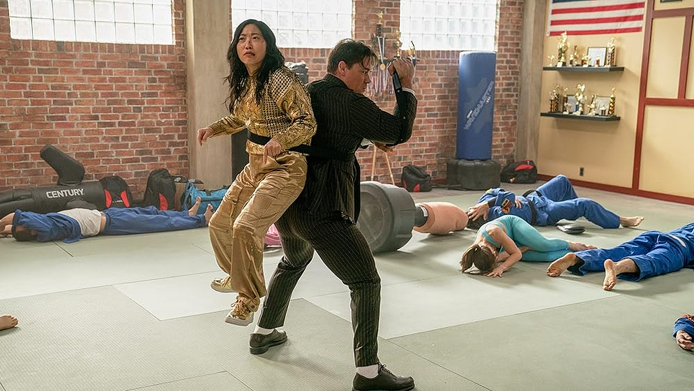 John Cena y Awkwafina en jackpot-2024