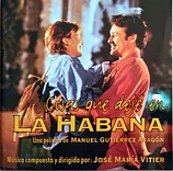 Carátula de la banda de sonido de Cosas que dejé en La Habana