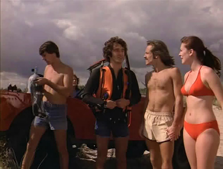 Wayne Crawford y Roberta Leighton en barracuda