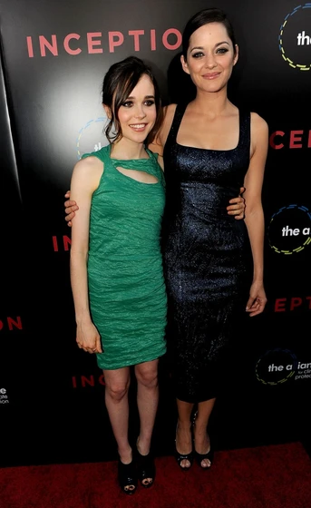 Marion Cotillard y Elliot Page en Origen (Premiere en Los Angeles, (13 de julio de 2010))