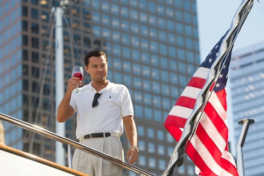 Leonardo DiCaprio en El Lobo de Wall Street