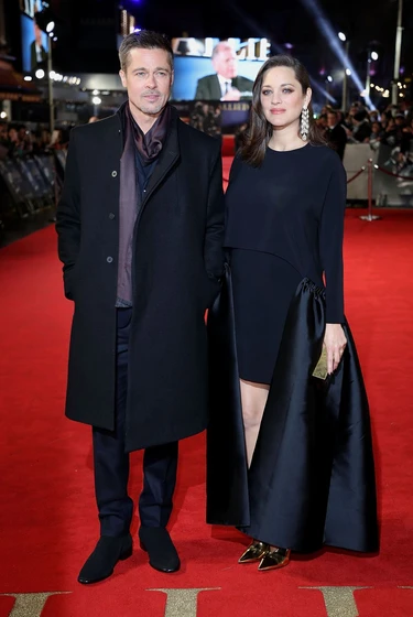 Brad Pitt y Marion Cotillard en aliados (Premiere en Londres. Noviembre 2016)