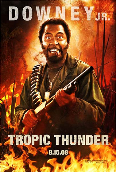 Imagen de Tropic Thunder. ¡Una Guerra Muy Perra! (Cartel)