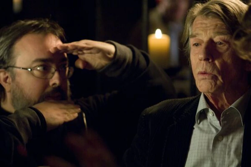 Álex de la Iglesia y John Hurt en Los crímenes de Oxford