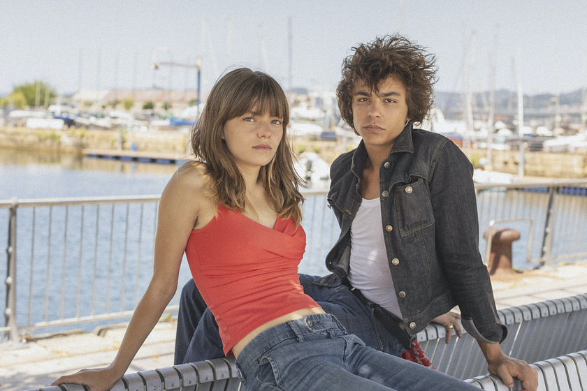 Llúcia Garcia y Mitch  en Romería (Rodaje )