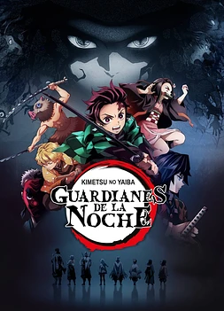 poster for the season 1 of Kimetsu no Yaiba: Guardianes de la Noche