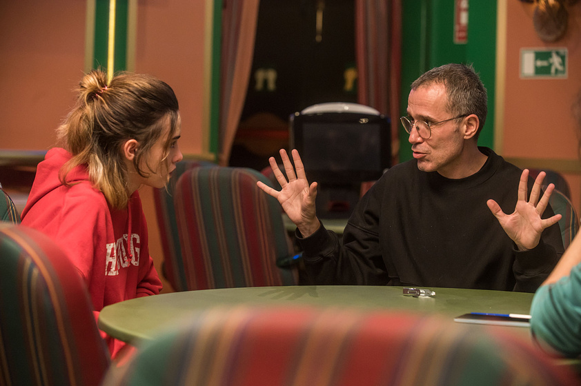 Lino Escalera y Ioana Bugarin en Hamburgo (Rodaje)