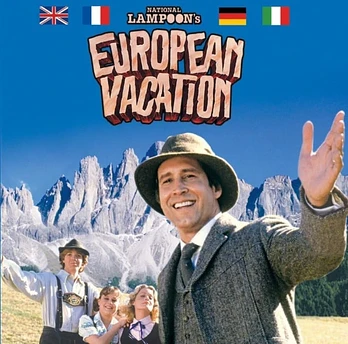 Carátula de la banda de sonido de Las Vacaciones europeas de una chiflada familia americana