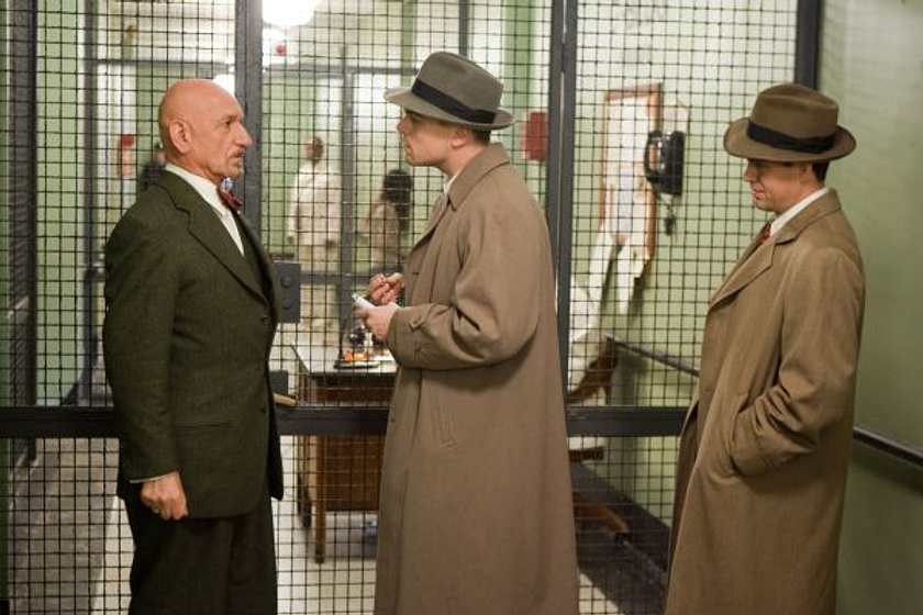 Leonardo DiCaprio, Ben Kingsley y Mark Ruffalo en Shutter Island