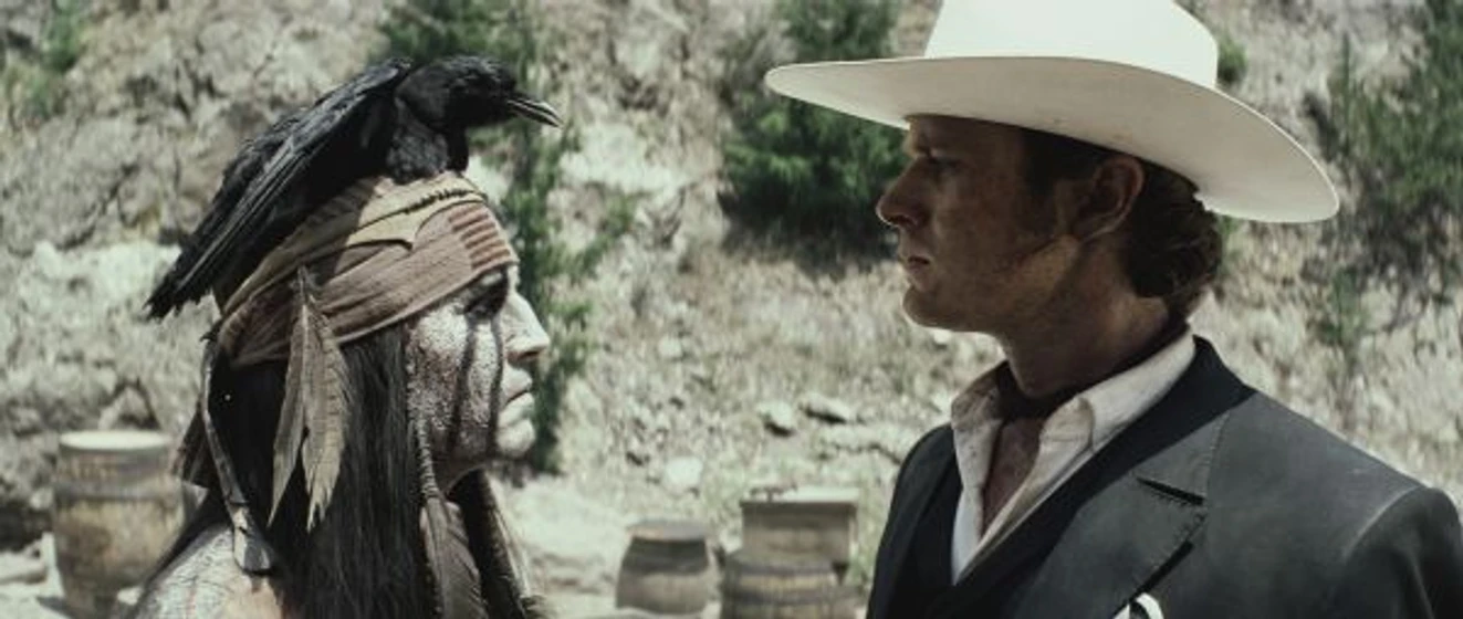 Johnny Depp y Armie Hammer en El Llanero solitario