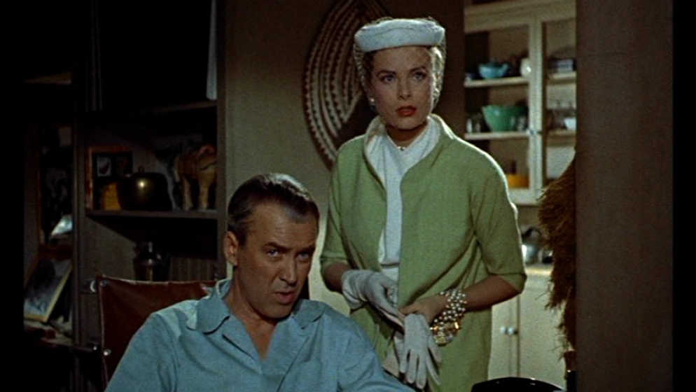 James Stewart y Grace Kelly en La Ventana Indiscreta