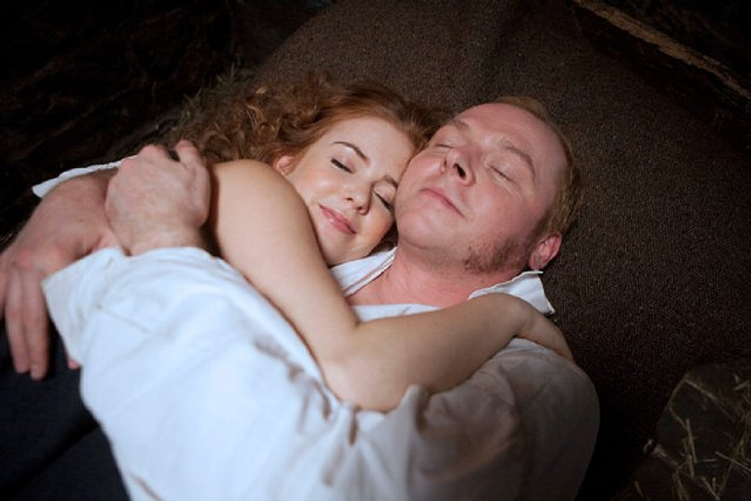 Isla Fisher y Simon Pegg en Burke & Hare